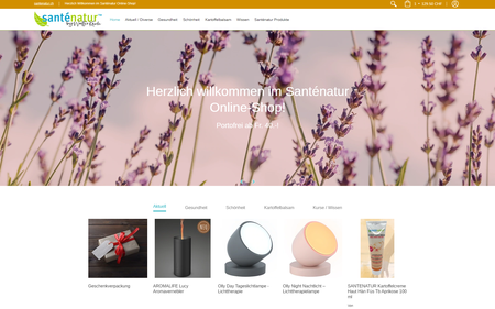 Santenatur: drugstore online shop screenshot